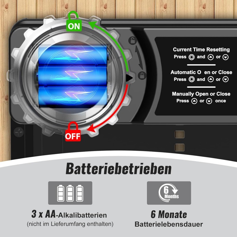 Automatická dvířka kurníku Chamuty 24,5 x 35 c...